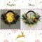 Pre-Lit Christmas Wreath for Front Door (Green/Red/Brown/Gold) 5"D x 21"W x 18"H
